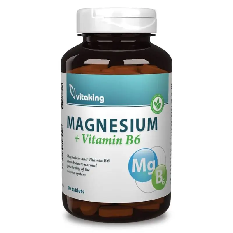Vitaking Magnesium Citrate 150mg + B6-vitamin tabletta - 90db