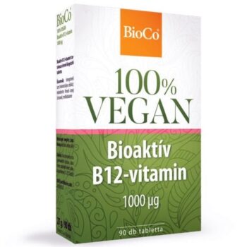 BioCo 100% VEGAN Bioaktív B12-vitamin 1000mg tabletta - 90db