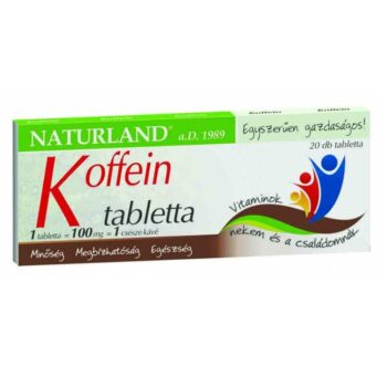 Naturland koffein tabletta - 20db