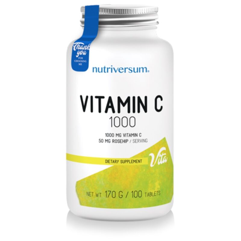 Nutriversum Vitamin C 1000mg tabletta - 100db