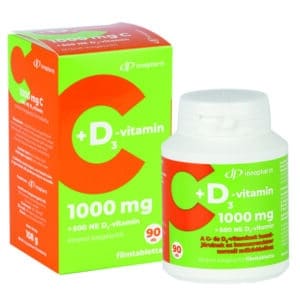 InnoPharm C-vitamin 1000mg + 500NE D3-vitamin filmtabletta - 90db