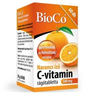 BioCo C-vitamin 500mg narancs ízű rágótabletta - 60db