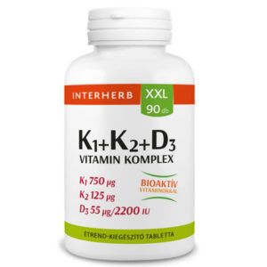 Interherb XXL K1+K2+D3-vitamin tabletta - 90db
